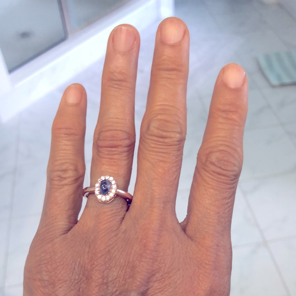 Tanzanite & 14K Rose Gold Plated - Picture 4 of 5